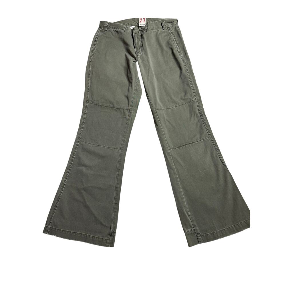 Abercrombie & Fitch Olive Green Wide Leg Utility Pants